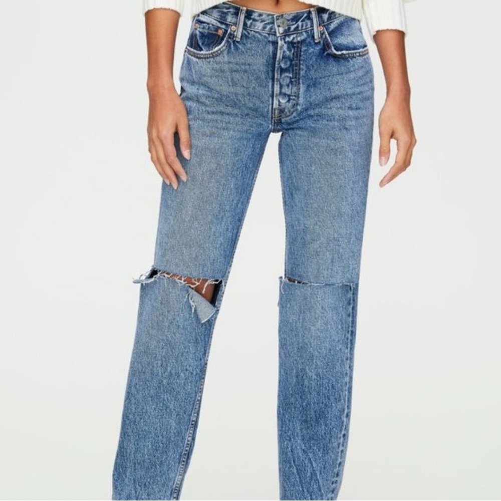 REVOLVE GRLFRND HELENA DENIM PANTS